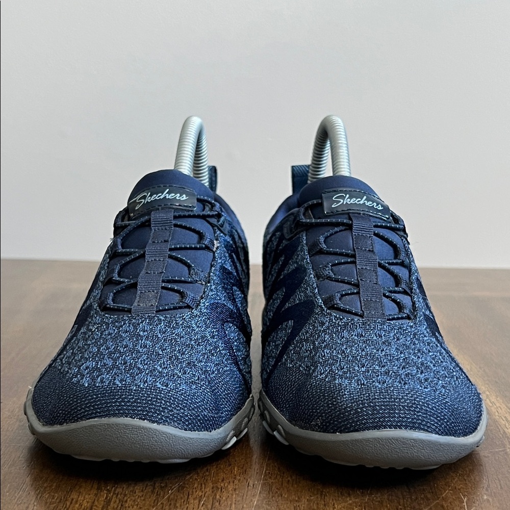 Skechers Womens Breathe Easy Infi Knity 100301 Blue Running Shoes Sneakers 7.5 - Picture 3 of 14